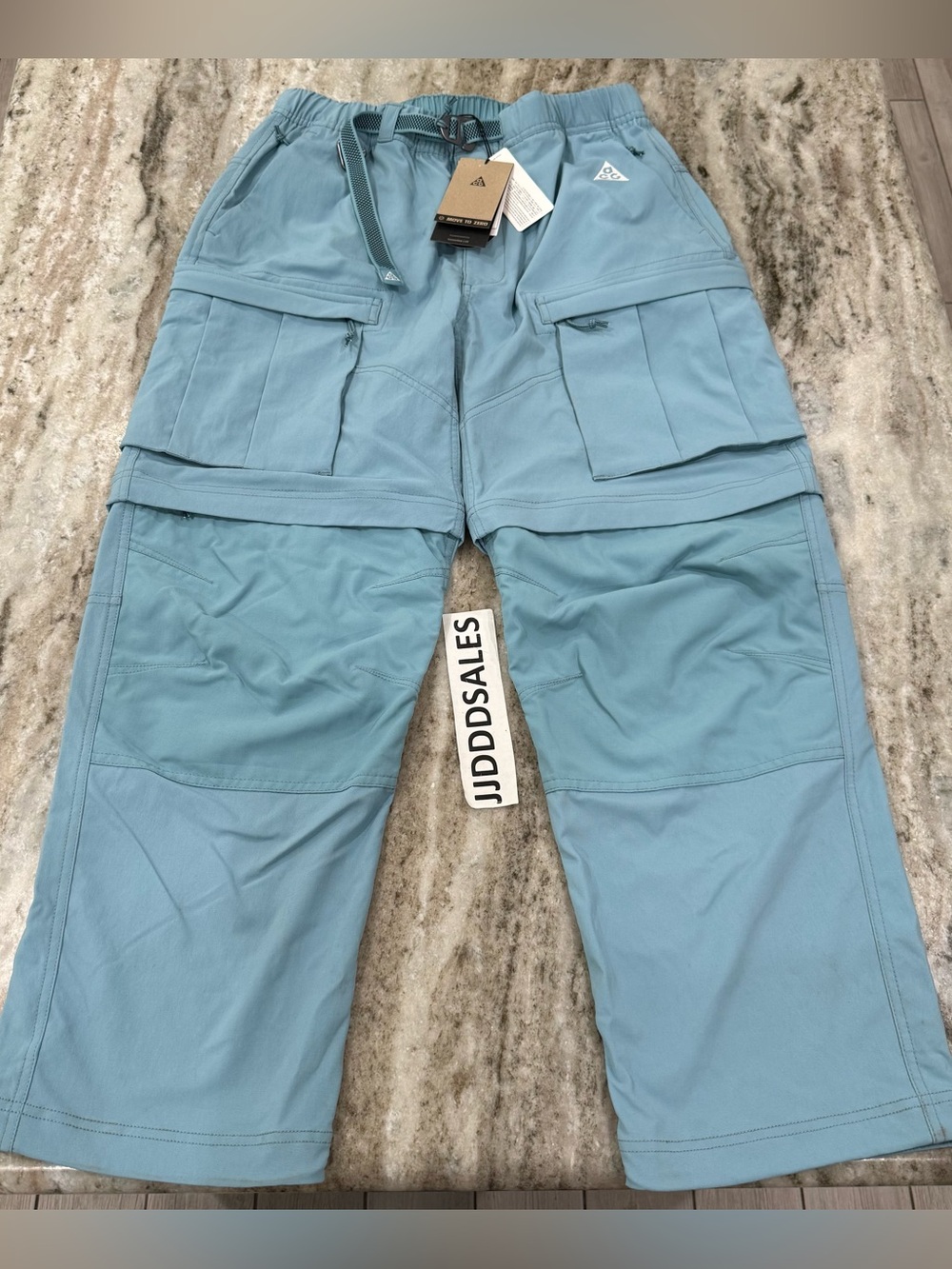 Nike ACG Smith Summit Convertible Cargo Pants Turquoise FN0428-464 Men’s Sz M